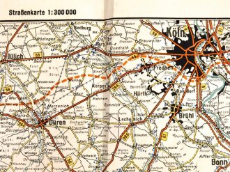 Heereskarte Köln, Stand Frühjahr 1938,...