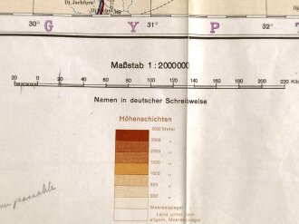 Afrikakorps , Übersichtskarte Ägypten, Sonderausgabe Stand III.1942, Maße: 89 x 79 cm