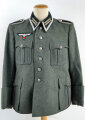 Feldbluse Modell 1936 für einen Unteroffizier der Infanterie. Eigentumstück in sehr gutem Zustand, die Effekten Originalvernäht.