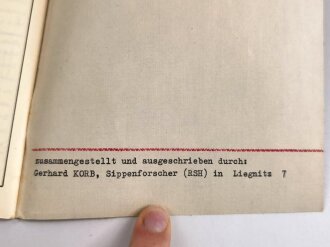 Ahnenpaß eines Mannes aus Schlierbach/Odenwald, DIN A5