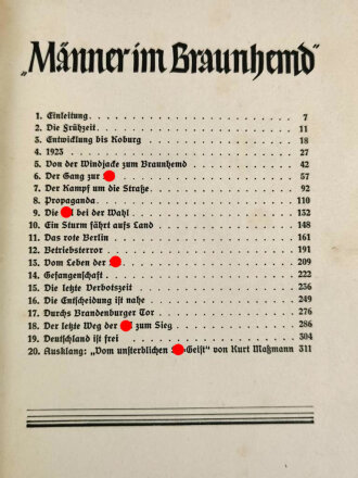 "Männer im Braunhemd" datiert 1936, 320 Seiten, über DIN A4 im Schuber