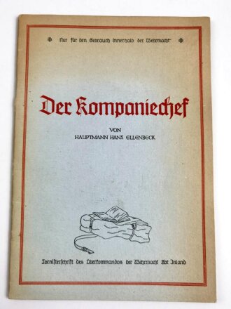 "Der Kompaniechef" Tornisterschrift des...