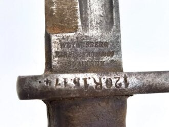 Württemberg, Seitengewehr M 71/84. Ohne Scheide , Kammerstück