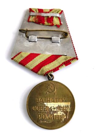 Russland UDSSR, Medaille für die Verteidigung Moskaus, am Band