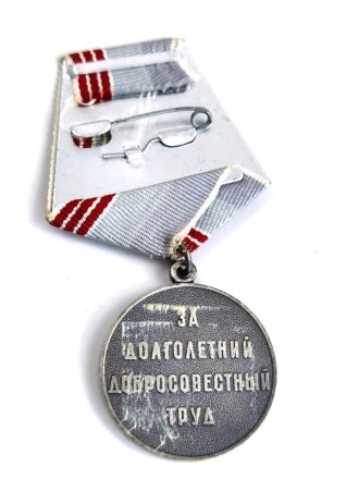 Russland UDSSR, Medaille Veteran der Arbeit, am band,...