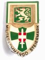 Österreich, Truppenkörperabzeichen Bundesheer "Militärkommando Steiermark" Maße 36 x 60mm