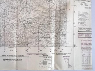 Deutsche Heereskarte "Capodistria"  Italien, Maße 50  x 54 cm, datiert 1944, ungebraucht