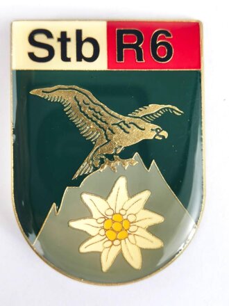 Österreich, Truppenkörperabzeichen Bundesheer  " Stabsregiment 6 ",  Maße 50 x 70 mm