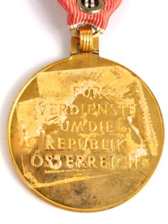 Österreich, Ehrenzeichen für Verdienste um die Repulik Österreich " Goldene Verdienstmedaille "