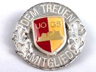 Österreich, Verdienstabzeichen Unteroffiziersgesellschaft ( UOGS ) in Silber ( Dem treuen Mitglied ), Durchmesser 25 mm