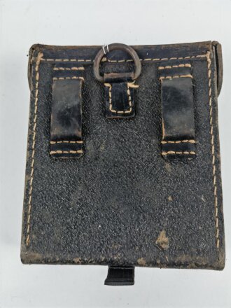 Werkzeugtasche für Maschinengewehr Wehrmacht.  Ersatzmaterial mit Webriemen, datiert 1945