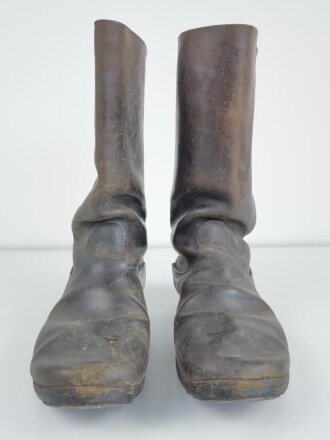 Paar Stiefel für Mannschaften der Wehrmacht. Ungereinigtes Paar , Sohlenlänge 32,5cm