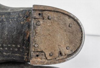 Paar Stiefel für Mannschaften der Wehrmacht. Ungereinigtes Paar , Sohlenlänge 32,5cm