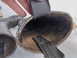 Paar Stiefel für Unteroffiziere der Wehrmacht. Ungereinigtes Paar , Sohlenlänge 27,5cm