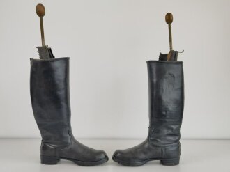 Paar Stiefel für Unteroffiziere der Wehrmacht. Ungereinigtes Paar , Sohlenlänge 27,5cm