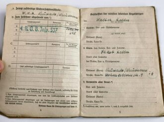 Soldbuch Heer, ausgestellt am 4.12.1944 bei Marsch Kompanie Gebirgsjäger Ersatz Bttl. 98