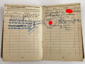 Soldbuch Heer, ausgestellt am 4.2.1943 bei Stammbattr. schwere Artillerie Ersatz Abteilung 63.