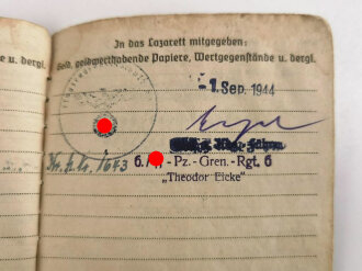 Soldbuch Luftwaffe, ausgestellt am 1.9.1939 bei Kampfgeschwader 53, Flieger horst Betriebs Komp.