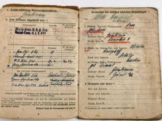 Soldbuch Heer, ausgestellt am 7.8.1943 bei Gren. Ersatz. Btl 356