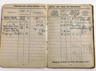 Soldbuch Heer, ausgestellt am 20.10.41 bei 1.s. Artillerie Battr. 231