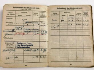 Soldbuch Heer, ausgestellt am 20.10.41 bei 1.s. Artillerie Battr. 231