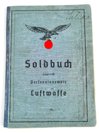 Soldbuch Luftwaffe, ausgestellt am 4.9.1940 bei Fliegerhorstkommandantur Magdeburg Ost