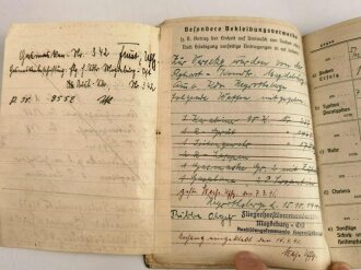 Soldbuch Luftwaffe, ausgestellt am 4.9.1940 bei Fliegerhorstkommandantur Magdeburg Ost