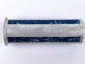 Rauchspurpatrone blau  , Abgeschossene, leere Aluminiumhülse, datiert 1940