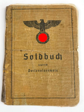 Soldbuch Heer, ausgestellt am 29.8.39 bei Kommando der...