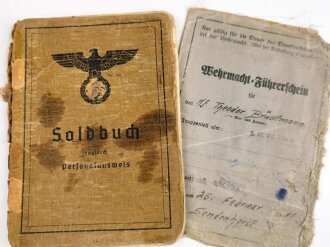 Soldbuch Heer, ausgestellt am 25.4.1940 bei Kraftfahr...