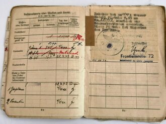 Soldbuch Heer, ausgestellt am 25.4.1940 bei Kraftfahr Ersatz Abteilung 6