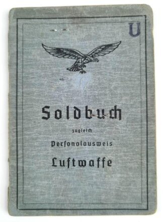 Soldbuch Luftwaffe, ausgestellt am 26.4.1940 bei...