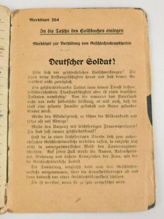 Soldbuch Luftwaffe, ausgestellt am 26.4.1940 bei Luftwaffe Bau Kompanie 1/5/XII.