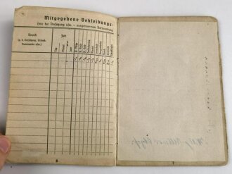 Soldbuch Luftwaffe, ausgestellt am 26.4.1940 bei Luftwaffe Bau Kompanie 1/5/XII.