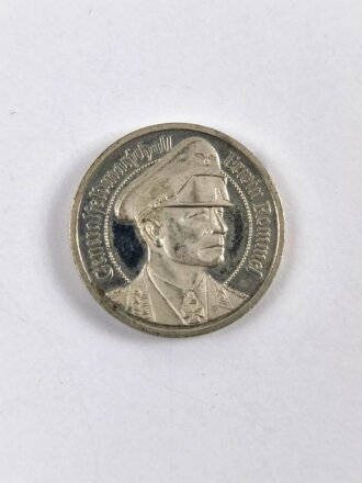 Deutschland nach 1945, Medaille auf Erwin Rommel, Durchmesser 22mm