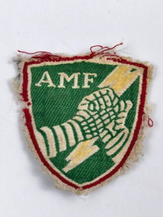 NATO, Abzeichen/Patch, AMF (Allied Command Europe Mobile Force), Heidelberg (Campbell Barracks), ca. 5 x 4,5 cm, stärker getragenes Stück