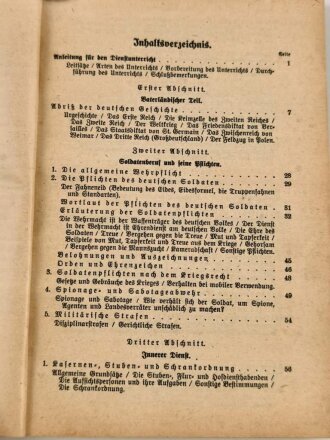 "Der Dienstunterricht im Heere, Ausgabe für den Schützen der Schützenkompanie" Jahrgang 1941, 332 Seiten