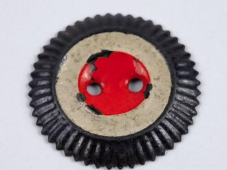 1. Weltkrieg Reichskokarde für Krätzchen, Eisen lackiert, Durchmesser 25 mm, Originallack