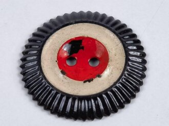 1. Weltkrieg Reichskokarde für Krätzchen, Eisen lackiert, Durchmesser 25 mm, Originallack