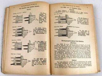 "Waffentechnischer Leitfaden für die Ordnungspolizei", Berlin, 1941, 488 Seiten, Bindung hinten lose, stark gebraucht