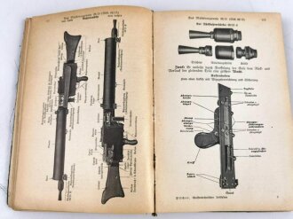 "Waffentechnischer Leitfaden für die Ordnungspolizei", Berlin, 1941, 488 Seiten, Bindung hinten lose, stark gebraucht