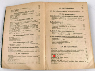 "Waffentechnischer Leitfaden für die Ordnungspolizei", Berlin, 1941, 488 Seiten, Bindung hinten lose, stark gebraucht