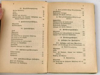 "Schießvorschrift für die Infanterie", 1899, 183 Seiten, Bindung hinten lose, stark gebraucht