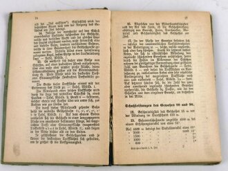 "Schießvorschrift für die Infanterie", 1899, 183 Seiten, Bindung hinten lose, stark gebraucht