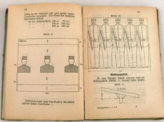 "Schießvorschrift für die Infanterie", 1899, 183 Seiten, Bindung hinten lose, stark gebraucht