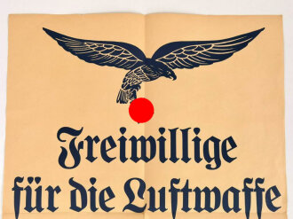 Plakat Luftwaffe "Freiwillige für die Luftwaffe...