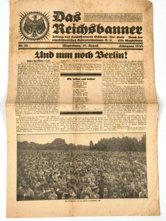 "Das Reichsbanner" Magdeburg Jahrgang 1928 Nr....