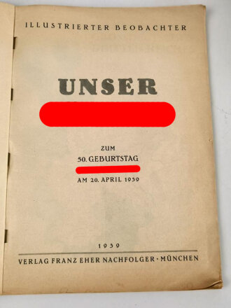 Illustrierter Beobachter "Unser Führer"...