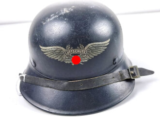 Stahlhelm Luftschutz. Ungereinigtes Stück, in allen teilen Original