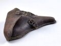 1.Weltkrieg, Koffertasche P08 datiert 1916. leder zum Teil trocken